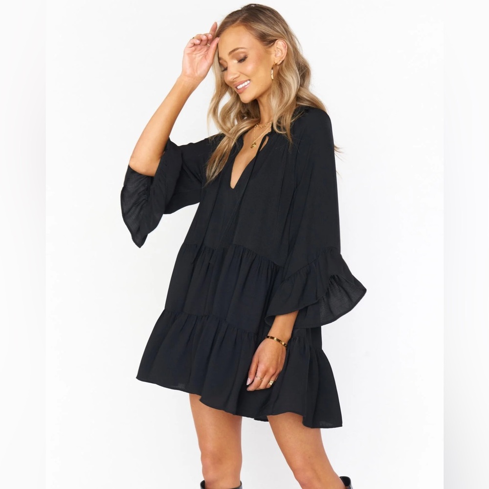 Show Me Your Mumu - Black Viola Mini Dress
